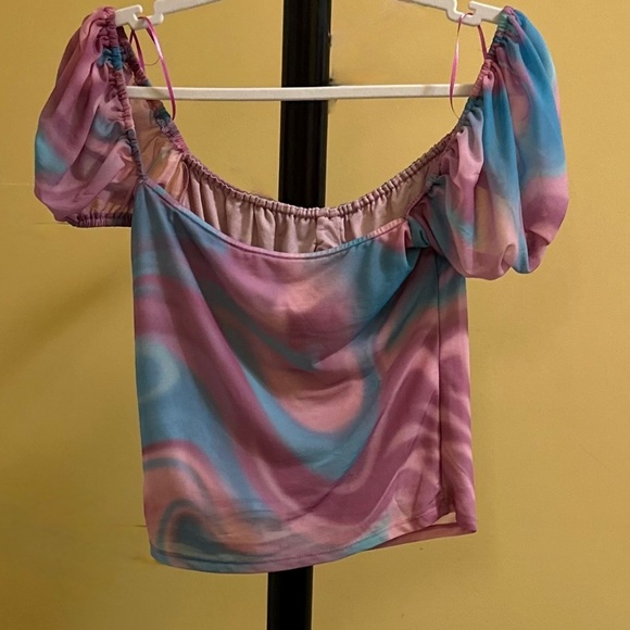 Bar III NWOT Off-The-Shoulder Blouse (M) - Picture 2 of 10